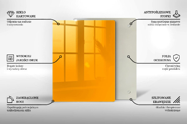 Skydd för induktionsspis modern Färg mörkgul