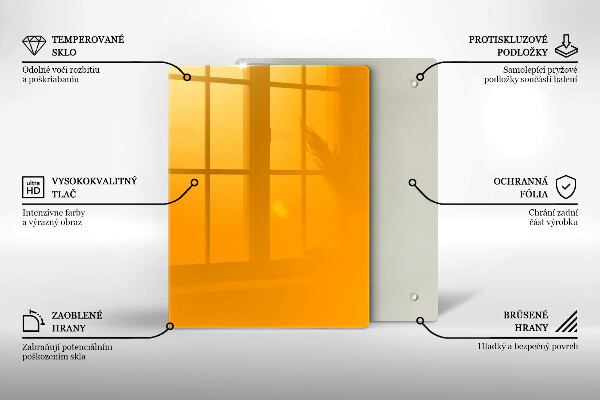 Skydd för induktionsspis modern Färg mörkgul
