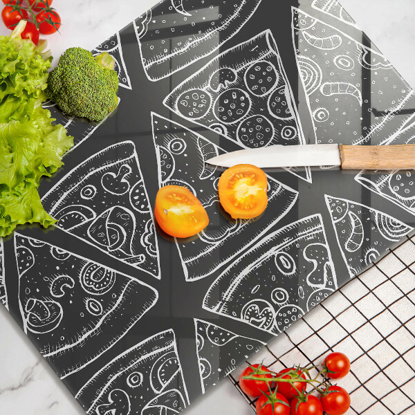 Glashällskydd modern Pizza illustration