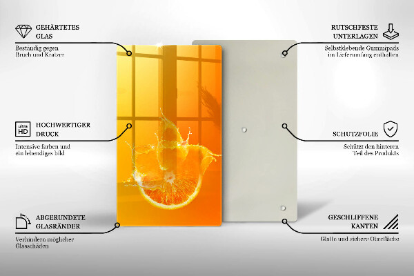 Glashällskydd modern Saftig orange frukt