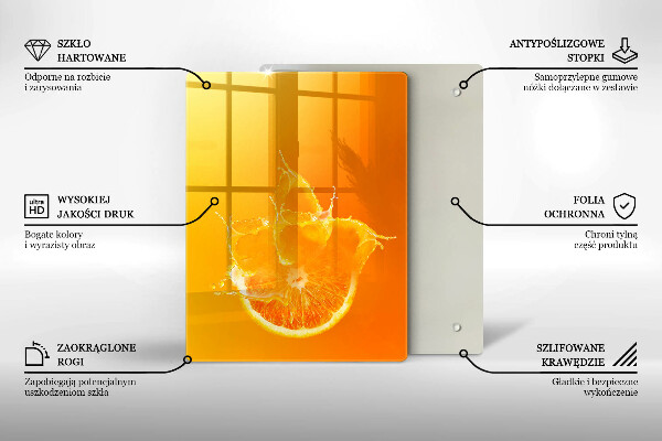 Glashällskydd modern Saftig orange frukt
