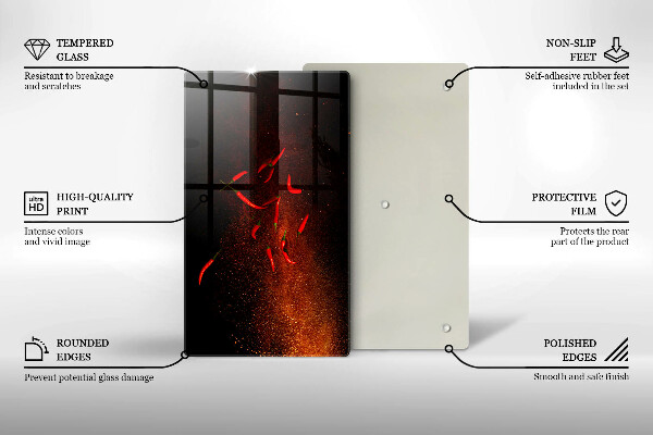 Kokkärlskydd modern Varm chilipeppar