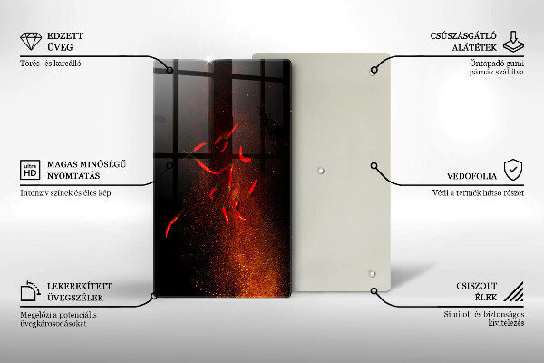 Kokkärlskydd modern Varm chilipeppar