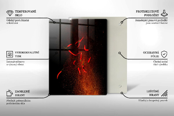 Kokkärlskydd modern Varm chilipeppar