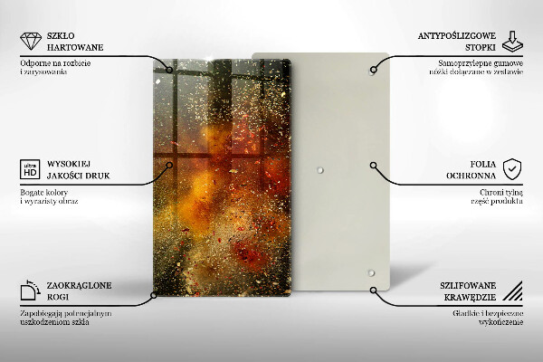 Skydd för induktionsspis modern Färgglada kryddor