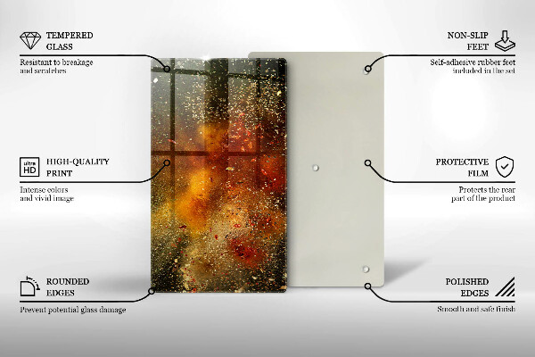 Skydd för induktionsspis modern Färgglada kryddor