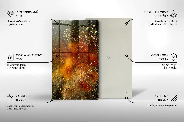 Skydd för induktionsspis modern Färgglada kryddor