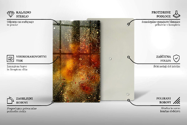 Skydd för induktionsspis modern Färgglada kryddor