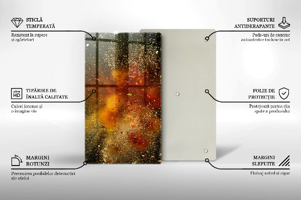 Skydd för induktionsspis modern Färgglada kryddor