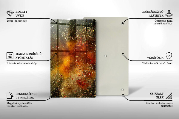 Skydd för induktionsspis modern Färgglada kryddor