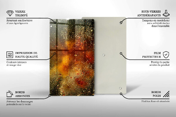 Skydd för induktionsspis modern Färgglada kryddor