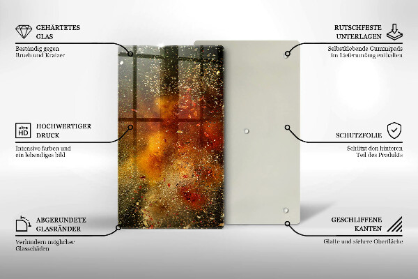 Skydd för induktionsspis modern Färgglada kryddor