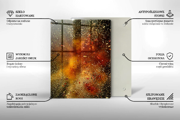 Skydd för induktionsspis modern Färgglada kryddor