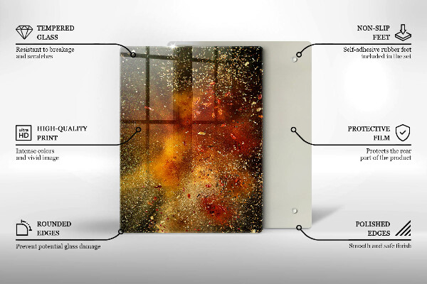 Skydd för induktionsspis modern Färgglada kryddor