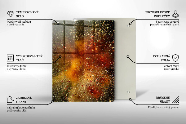 Skydd för induktionsspis modern Färgglada kryddor
