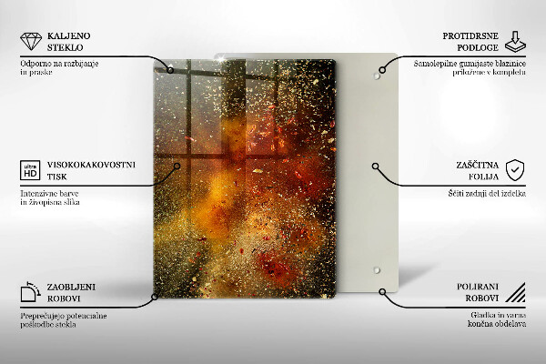 Skydd för induktionsspis modern Färgglada kryddor