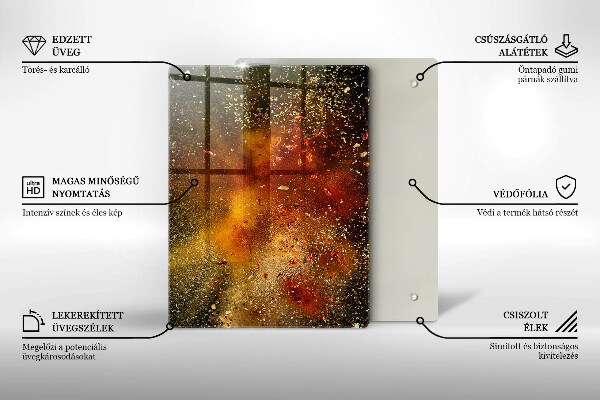 Skydd för induktionsspis modern Färgglada kryddor