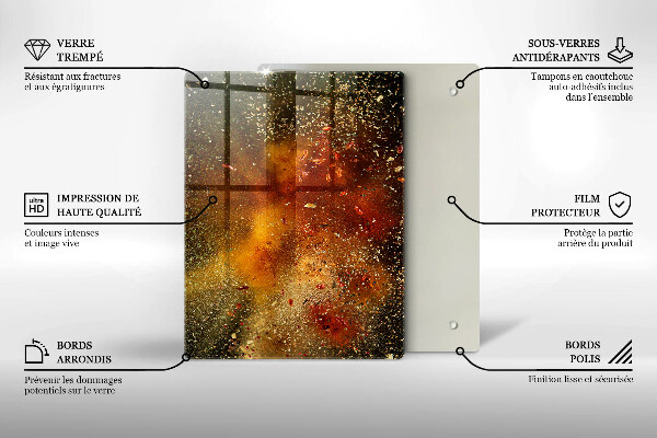 Skydd för induktionsspis modern Färgglada kryddor