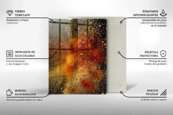 Skydd för induktionsspis modern Färgglada kryddor