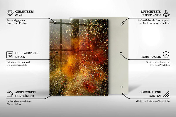 Skydd för induktionsspis modern Färgglada kryddor