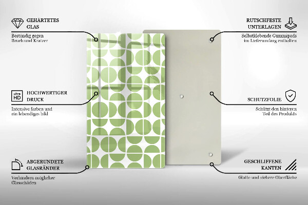 Spisskyddsplatta modern Boho formar mönster