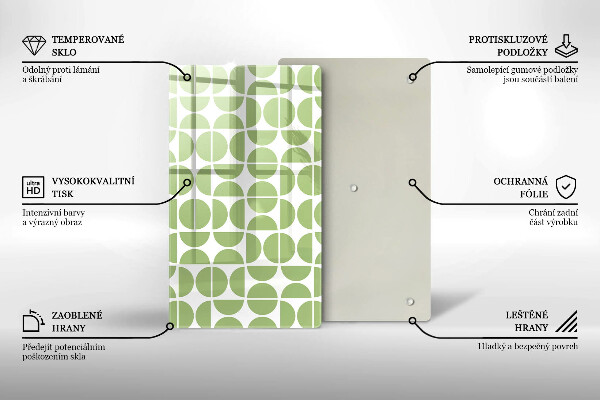 Spisskyddsplatta modern Boho formar mönster