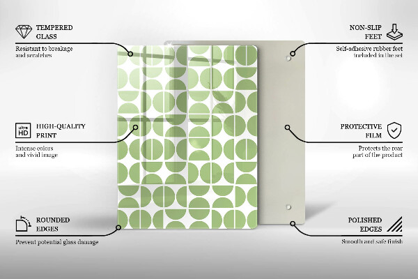 Spisskyddsplatta modern Boho formar mönster