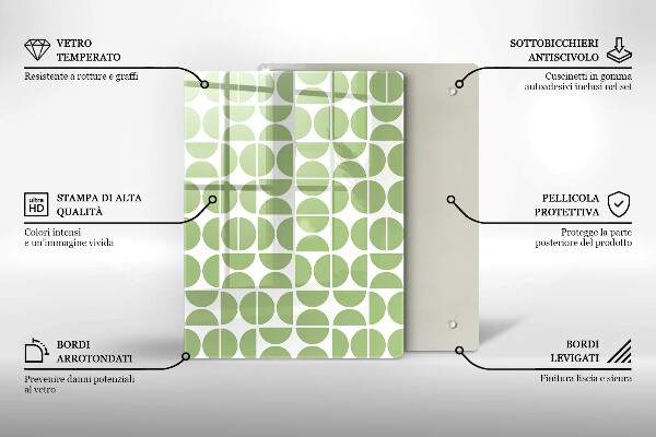 Spisskyddsplatta modern Boho formar mönster