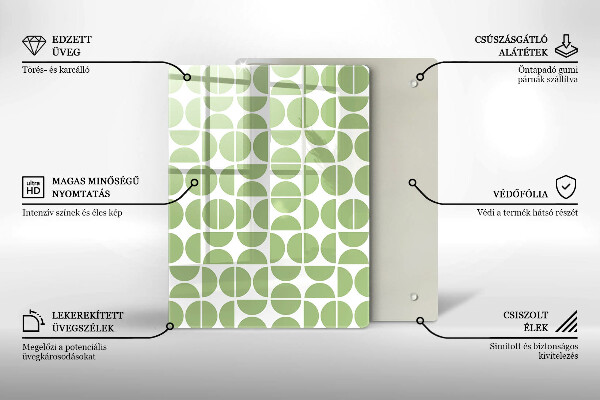 Spisskyddsplatta modern Boho formar mönster