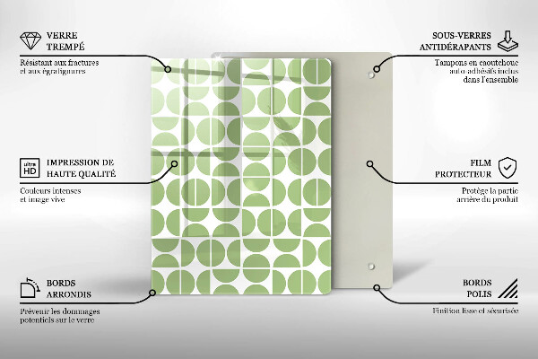 Spisskyddsplatta modern Boho formar mönster