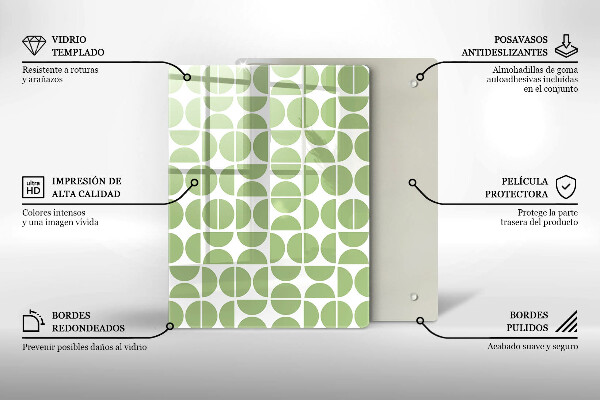 Spisskyddsplatta modern Boho formar mönster