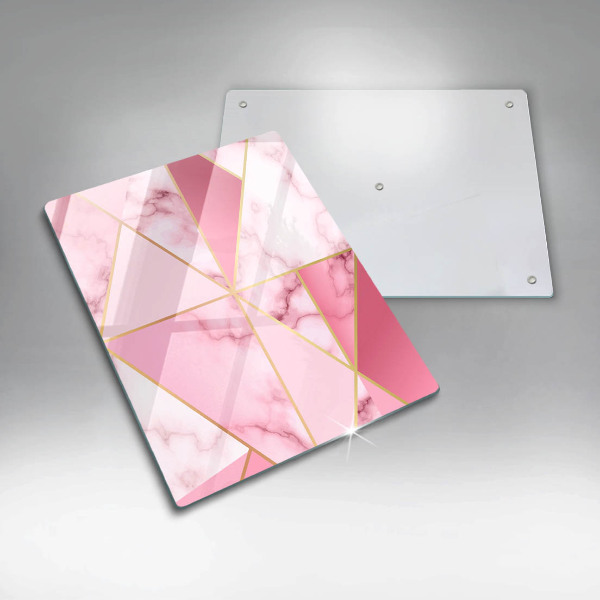 Spisskyddsplatta modern Geometrisk marmor