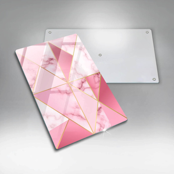 Spisskyddsplatta modern Geometrisk marmor