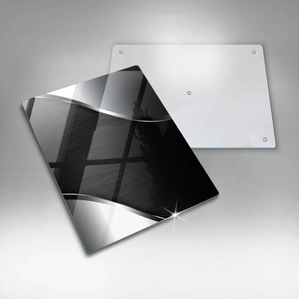 Spisskyddsplatta modern Metallabstraktion