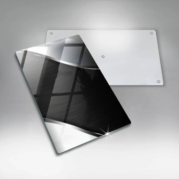 Spisskyddsplatta modern Metallabstraktion