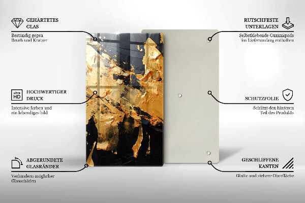 Skydd för induktionsspis modern Elegant färgstruktur