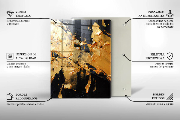 Skydd för induktionsspis modern Elegant färgstruktur