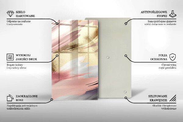 Skydd för induktionsspis modern Pastellfläckar