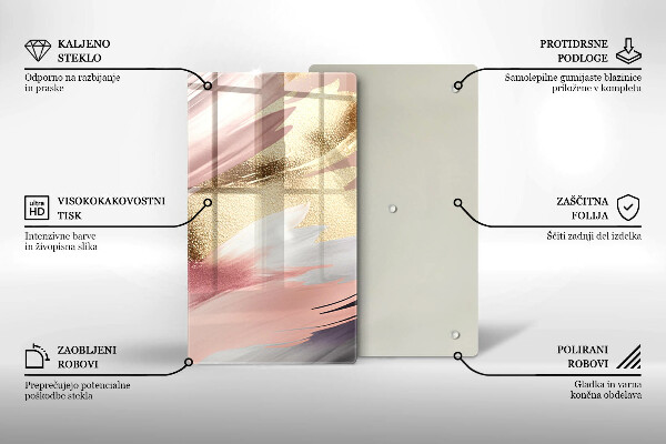 Skydd för induktionsspis modern Pastellfläckar