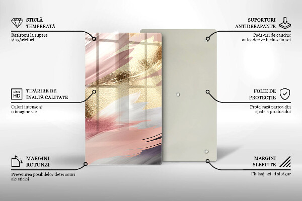 Skydd för induktionsspis modern Pastellfläckar