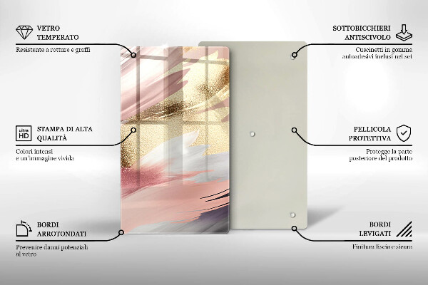 Skydd för induktionsspis modern Pastellfläckar