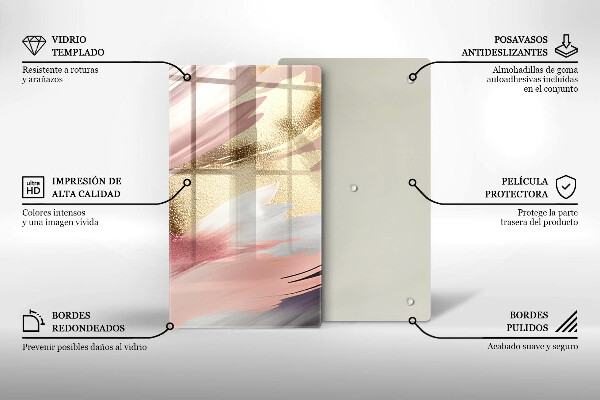 Skydd för induktionsspis modern Pastellfläckar