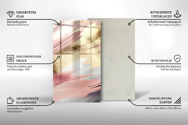 Skydd för induktionsspis modern Pastellfläckar