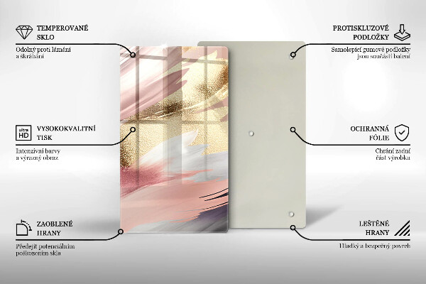 Skydd för induktionsspis modern Pastellfläckar