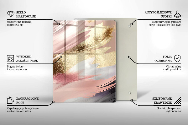 Skydd för induktionsspis modern Pastellfläckar