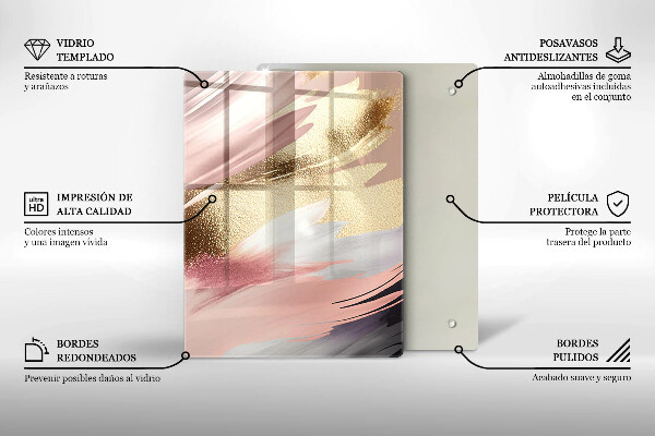 Skydd för induktionsspis modern Pastellfläckar