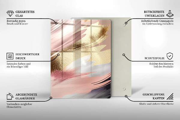 Skydd för induktionsspis modern Pastellfläckar