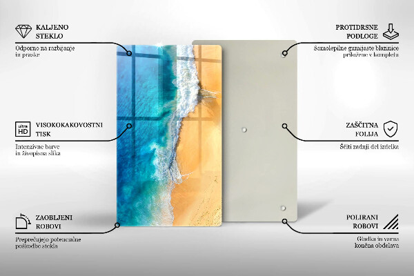 Skydd för induktionsspis modern Strand och hav