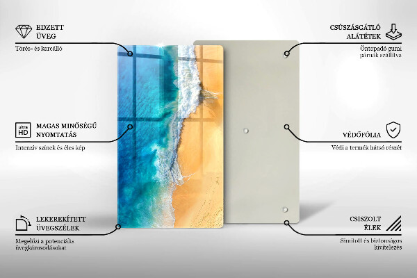 Skydd för induktionsspis modern Strand och hav