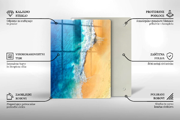 Skydd för induktionsspis modern Strand och hav